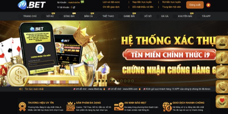 Giới thiệu I9BET là một trong những thương hiệu giải trí nổi tiếng
