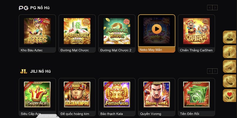 Sảnh slot game hấp dẫn tại nhà cái I9BET