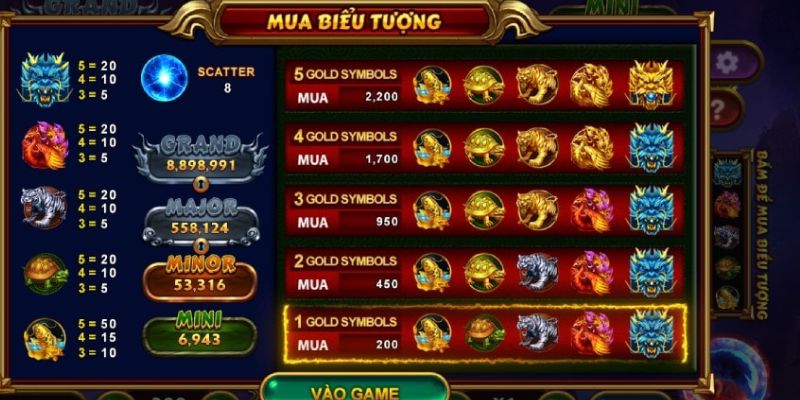 Luật chơi nổ hũ 4 thần thú đơn giản cần nắm chắc