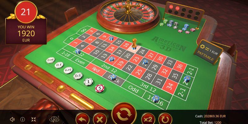 Roulette 3D – Trải Nghiệm Vòng Quay May Mắn Chân Thật 