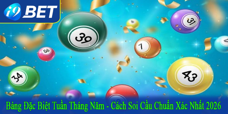 bảng đặc biệt tuần tháng năm